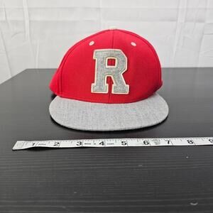 R. Athletic Jeans Co. Red Big R Patch Hat Snapback Baseball Cap Trucker EUC